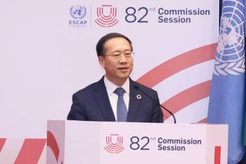 马朝旭出席联合国亚太经社会第82届年会